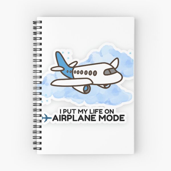 Item preview, I Put My Life on Airplane Mode – Cute Travel Plane Sticker designed and sold by BLOOMVELLE.