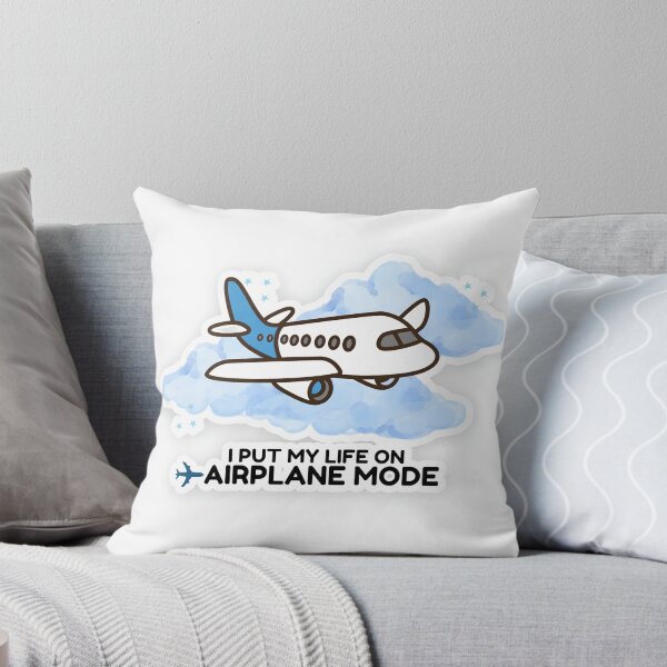 Item preview, I Put My Life on Airplane Mode – Cute Travel Plane Sticker designed and sold by BLOOMVELLE.