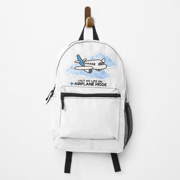 Item preview, I Put My Life on Airplane Mode – Cute Travel Plane Sticker designed and sold by BLOOMVELLE.