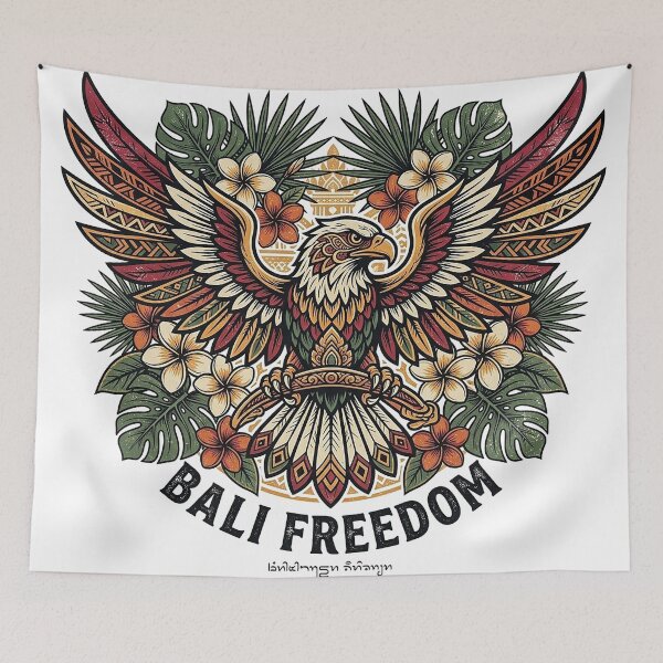 Item preview, Bali Freedom Eagle Tropical Island Vintage Graphic designed and sold by cannsuh.