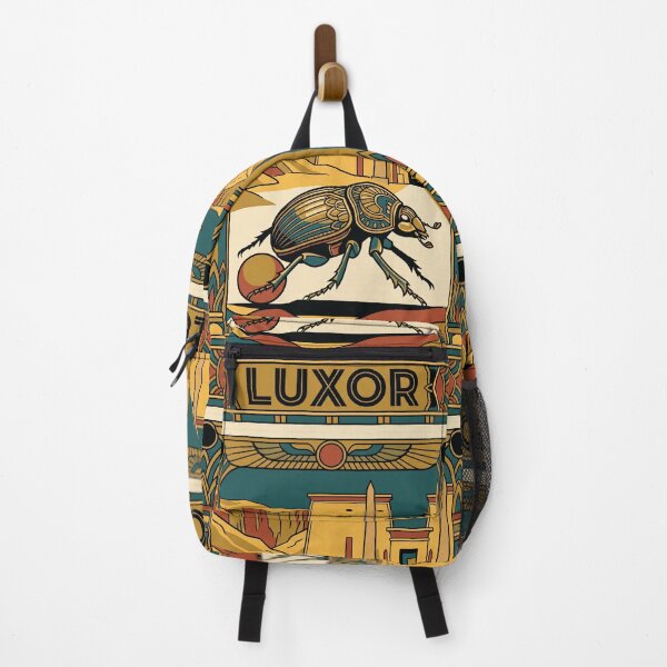 Item preview, Vintage Luxor Scarab Beetle Egypt Travel Art designed and sold by ZUMERI.