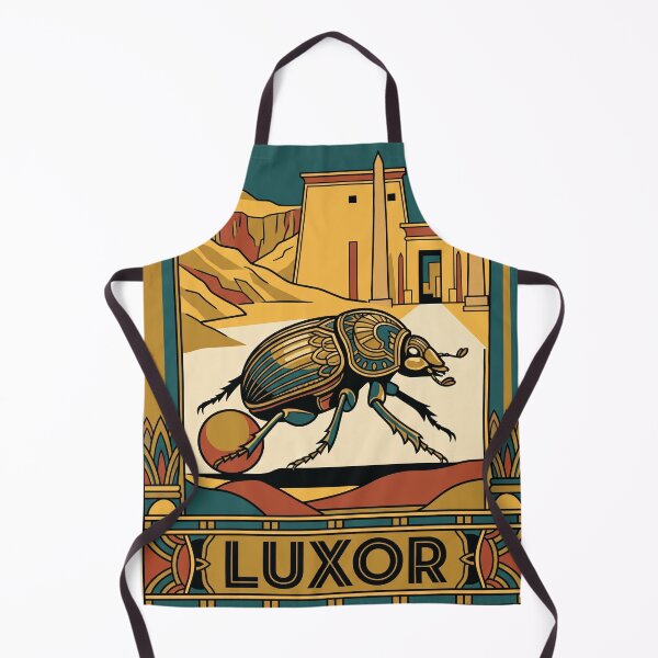 Item preview, Vintage Luxor Scarab Beetle Egypt Travel Art designed and sold by ZUMERI.