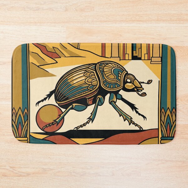 Item preview, Vintage Luxor Scarab Beetle Egypt Travel Art designed and sold by ZUMERI.