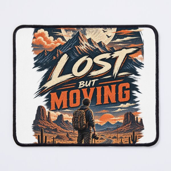 Item preview, Lost But Moving Moonlit Journey designed and sold by CodePaws Creations.