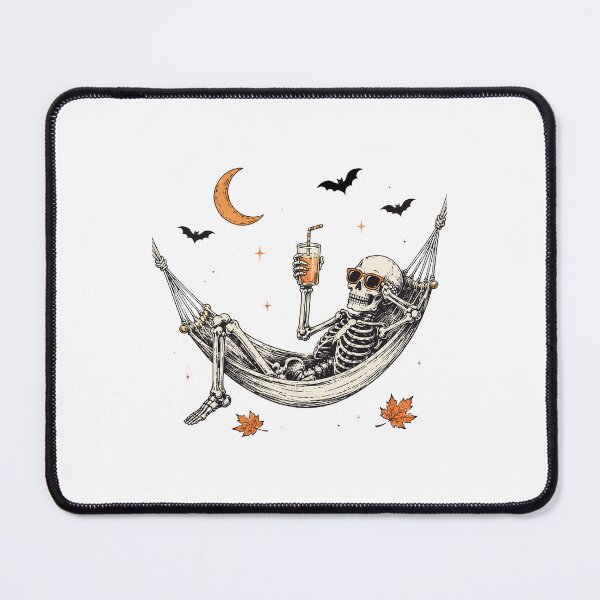 Item preview, Halloween Skeleton Hammock T-Shirt | Spooky Vacation Skeleton Drinking Cocktail Tee designed and sold by MAPDDesigns.