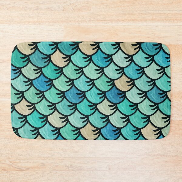 Item preview, Aqua Vibes – Youth Ocean Scale Pattern designed and sold by annenambiro.