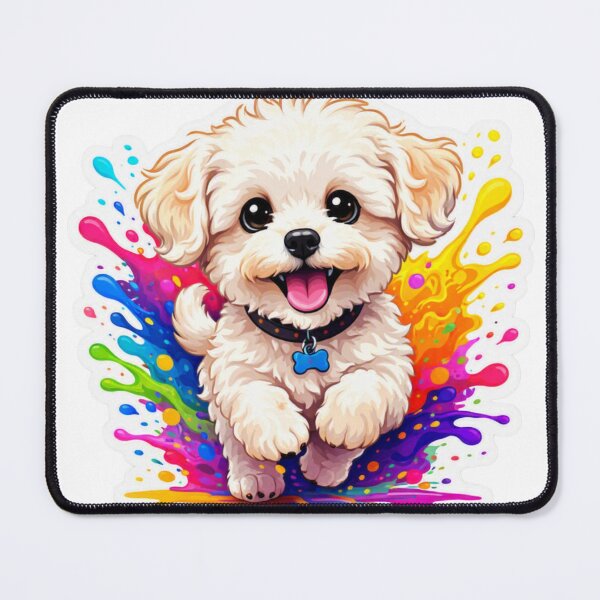 Item preview, Cockapoo Splash Pup – Cute Running Dog Graphic designed and sold by Benjipawprints.