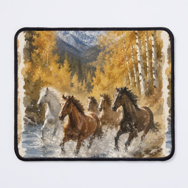Item preview, Horses Running Wild Montana Bitterroot Valley Adventures designed and sold by sabrinart42.