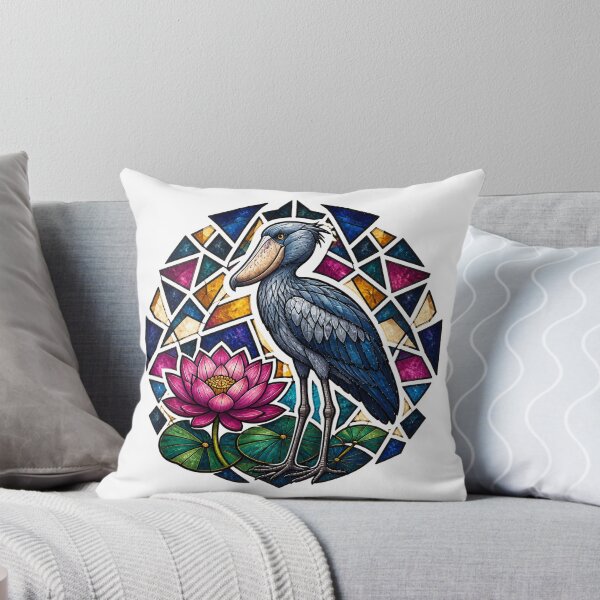 Item preview, Stained Glass Shoebill Labyrinth designed and sold by aihrgdesign.