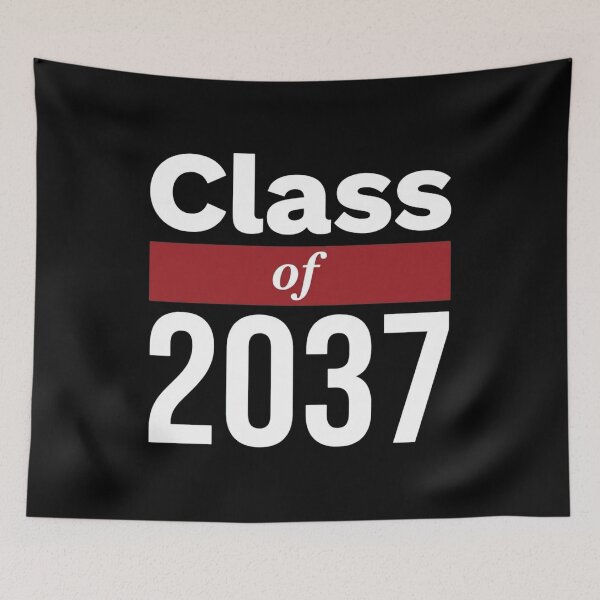 Item preview, Class of 2037 Bold Typography Graduation Design designed and sold by SiarheiYur.
