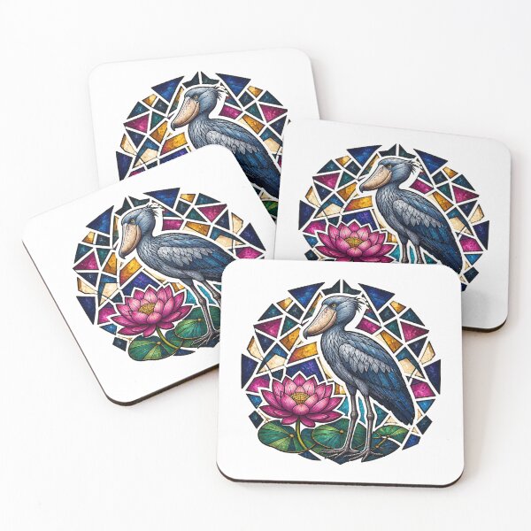 Item preview, Stained Glass Shoebill Labyrinth designed and sold by aihrgdesign.