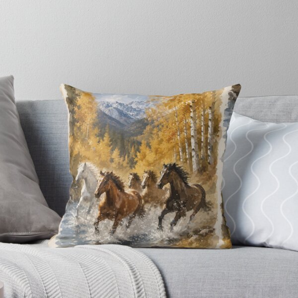 Item preview, Horses Running Wild Montana Bitterroot Valley Adventures designed and sold by sabrinart42.