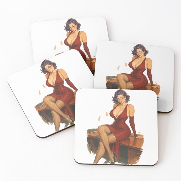 Item preview, Vintage Bookworm Pin-Up | Retro Librarian Glamour designed and sold by Cosplayvintage.