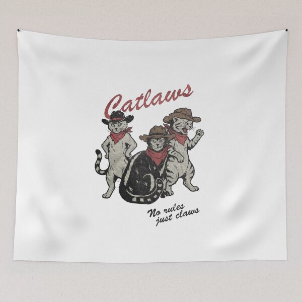 Item preview, Catlaws Cowboy Cats Vintage Western Retro designed and sold by Gbriel3.