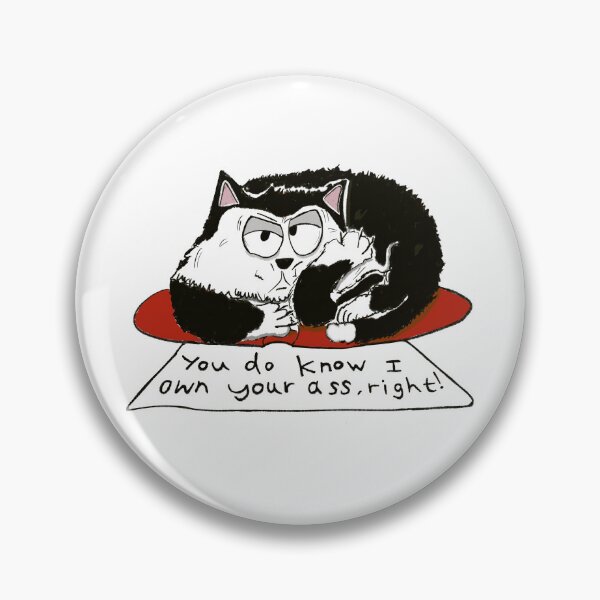 Item preview, Tuxedo cat tells owner he's the boss. designed and sold by KPlayerAdhder.