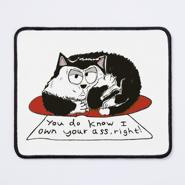 Item preview, Tuxedo cat tells owner he's the boss. designed and sold by KPlayerAdhder.