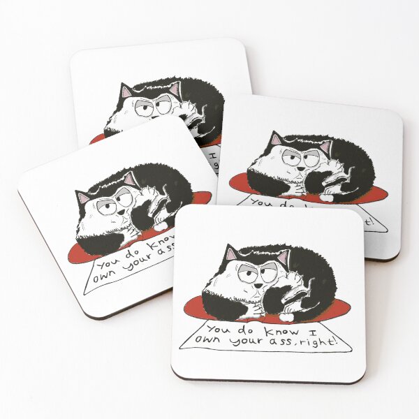 Item preview, Tuxedo cat tells owner he's the boss. designed and sold by KPlayerAdhder.