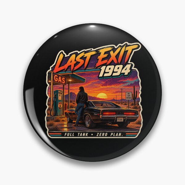 Item preview, Last Exit 1994 | Retro Desert Muscle Car VHS Action Art designed and sold by DmaarGroup.