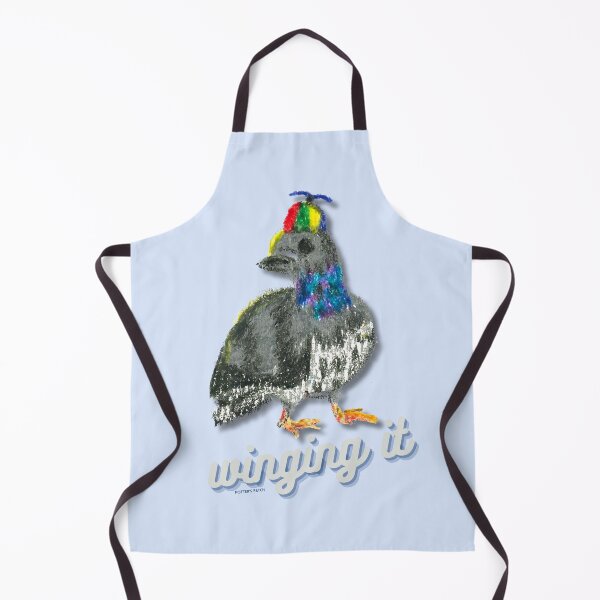 Item preview, Winging it Pigeon in Pinwheel Hat designed and sold by potterspatch.