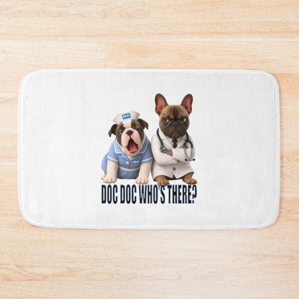 Item preview, French Bulldogs DOC DOC WHO’S THERE? designed and sold by SmARTNiki.
