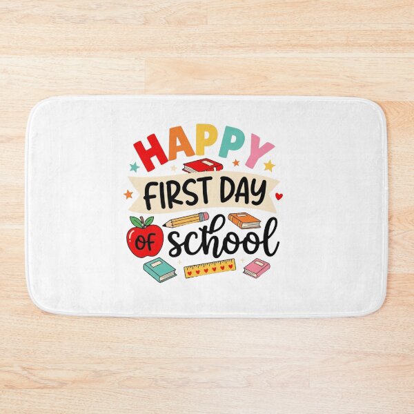 Item preview, Happy First Day of School Colorful Retro Design designed and sold by SiarheiYur.