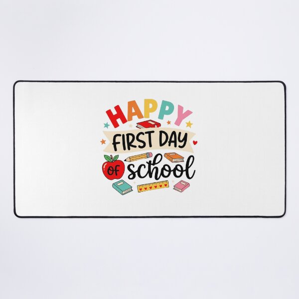 Item preview, Happy First Day of School Colorful Retro Design designed and sold by SiarheiYur.