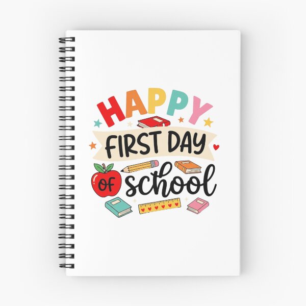 Item preview, Happy First Day of School Colorful Retro Design designed and sold by SiarheiYur.