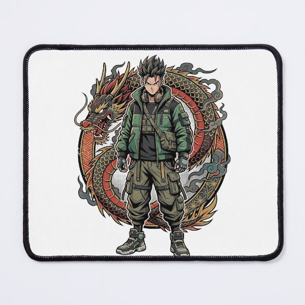 Item preview, Cyber Dragon Warrior Japanese Streetwear Anime Graphic designed and sold by cannsuh.