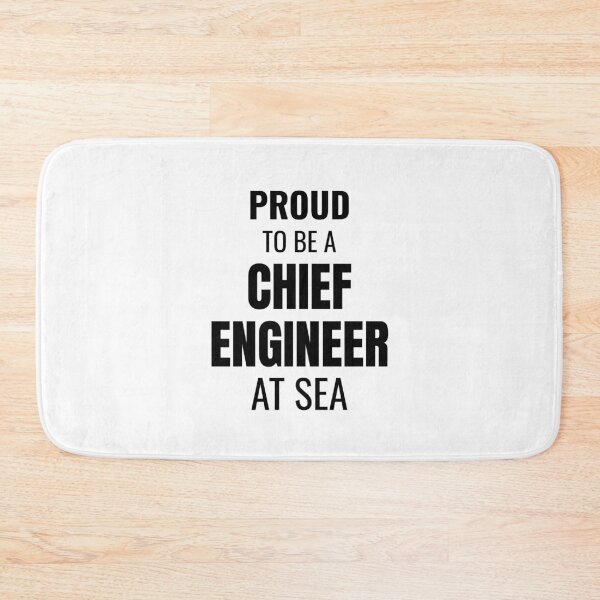 Item preview, Proud to be a Chief Engineer at Sea (Black) designed and sold by ShipCrewNation.