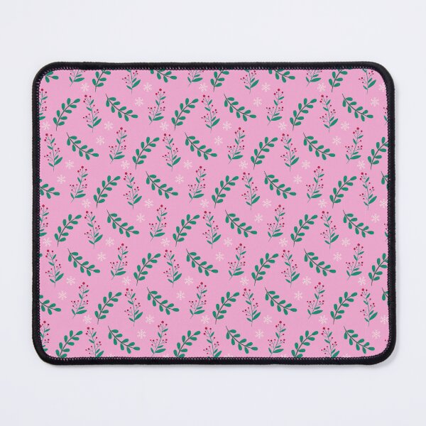 Item preview, Merry Maximalist Pink Winter Botanicals Pattern designed and sold by Sietiva Diseño Creativo.