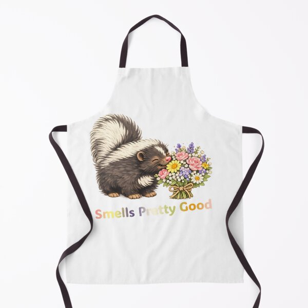Item preview, Smells Pretty Good – Funny Skunk Smelling Flowers designed and sold by Buli89.