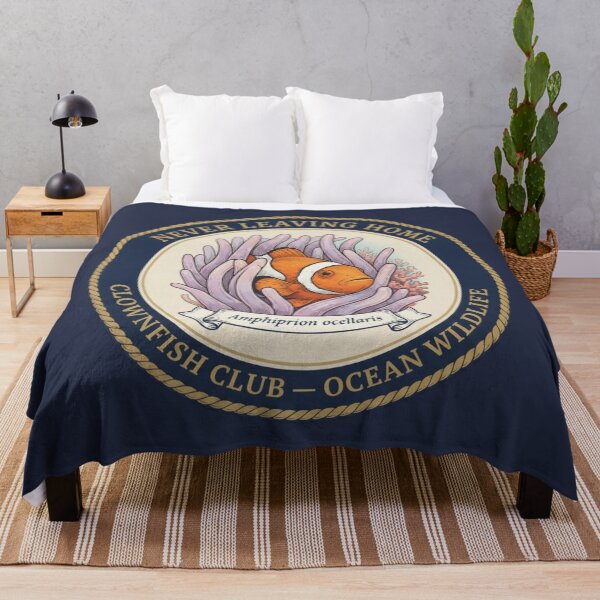 Item preview, Never Leaving Home Clownfish Humor Badge designed and sold by CalmCapy Co.