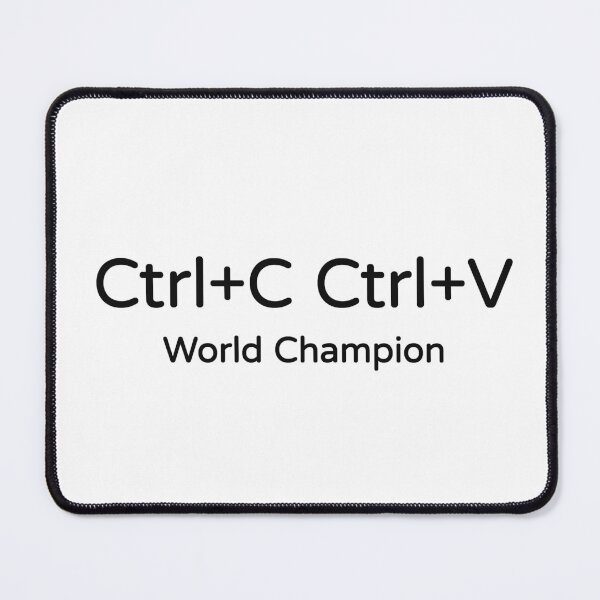 Item preview, Ctrl C Ctrl V World Champion Funny Tee designed and sold by low battery meme design.