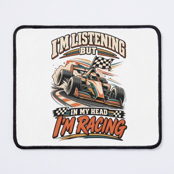 Item preview, Funny Race Car T-Shirt, In My Head Im Racing, Motorsport Driver Gift, Racing Car Lover Graphic Tee designed and sold by OUICHA.