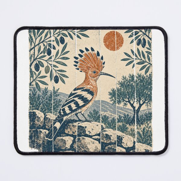 Item preview, Hoopoe in the Olive Grove Wild Bird Wildlife Painting designed and sold by VisualArtsOasis.