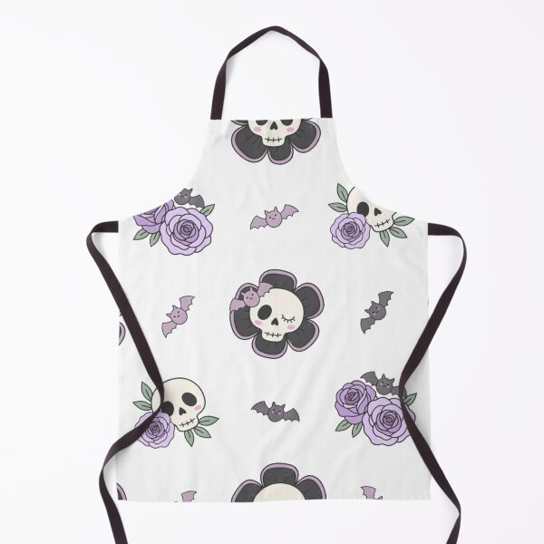 Item preview, Pastel Goth Skull Flowers & Purple Roses Pattern designed and sold by Dabis26.