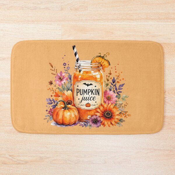 Item preview, Watercolor Fall Floral Pumpkin Drink designed and sold by trendspatterns.