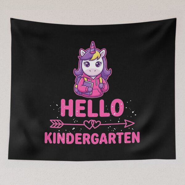 Item preview, Hello Kindergarten Cute Unicorn Back To School designed and sold by SiarheiYur.