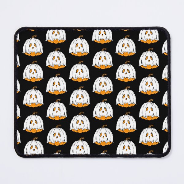 Item preview, Orange Pumpkin Ghost With Black Background designed and sold by missmann.