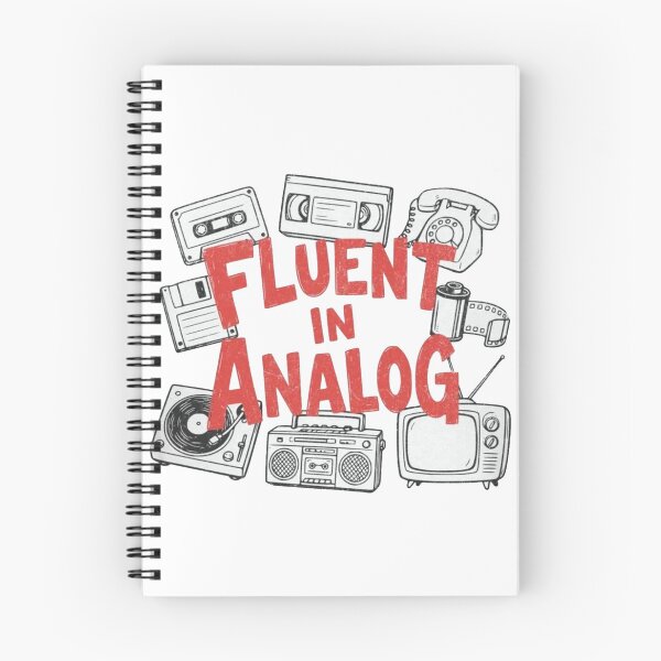 Item preview, Fluent in Analog Gen X Retro 80s 90s Nostalgia designed and sold by Gbriel3.