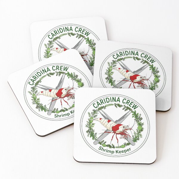 Item preview, Caridina Crew Shrimp Keeper Badge - Crystal Red Shrimp Aquascape Emblem designed and sold by TauqeerArts.