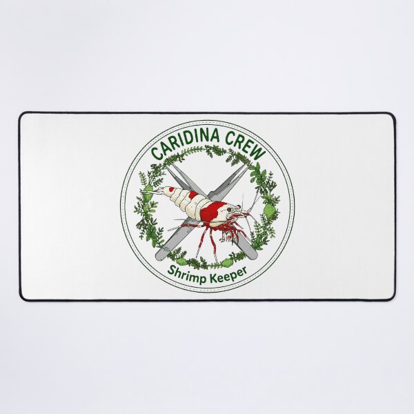 Item preview, Caridina Crew Shrimp Keeper Badge - Crystal Red Shrimp Aquascape Emblem designed and sold by TauqeerArts.