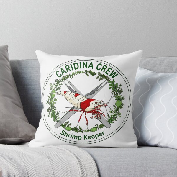 Item preview, Caridina Crew Shrimp Keeper Badge - Crystal Red Shrimp Aquascape Emblem designed and sold by TauqeerArts.
