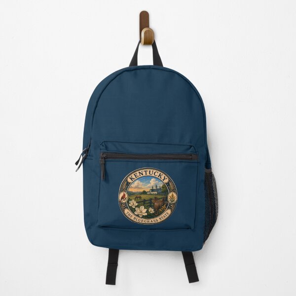 Item preview, Kentucky Landscape Illustration Travel Art Badge designed and sold by KrisSidDesigns.