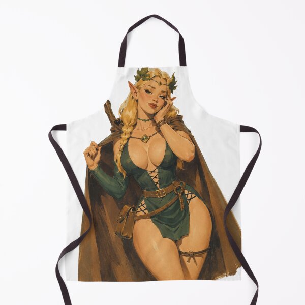 Item preview, Forest Elf Pin-Up | Vintage Druid Fantasy designed and sold by Cosplayvintage.