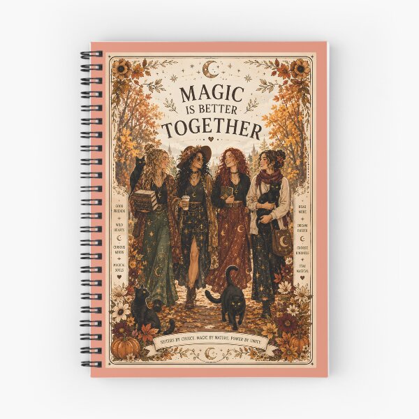 Item preview, Magic Is Better Together Halloween Witchy Best Friends Cat Lovers Autumn designed and sold by OlgaLuna_design.