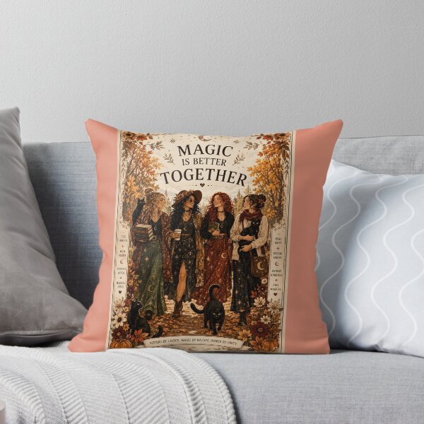 Item preview, Magic Is Better Together Halloween Witchy Best Friends Cat Lovers Autumn designed and sold by OlgaLuna_design.