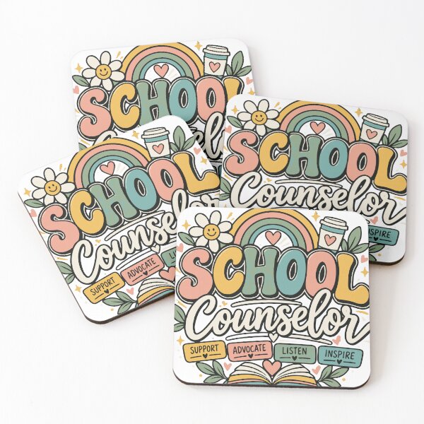 Item preview, School Counselor | Support Advocate Listen Inspire Retro Design designed and sold by Sunday.Supply.