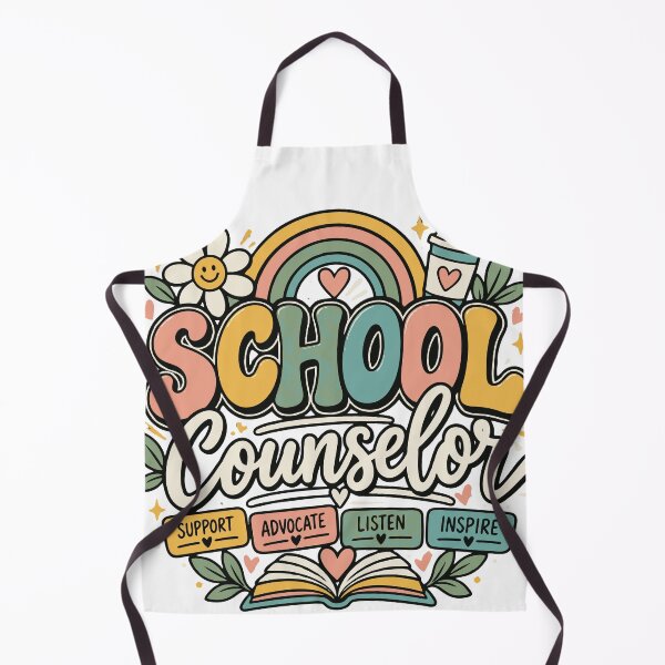 Item preview, School Counselor | Support Advocate Listen Inspire Retro Design designed and sold by Sunday.Supply.