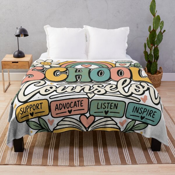 Item preview, School Counselor | Support Advocate Listen Inspire Retro Design designed and sold by Sunday.Supply.